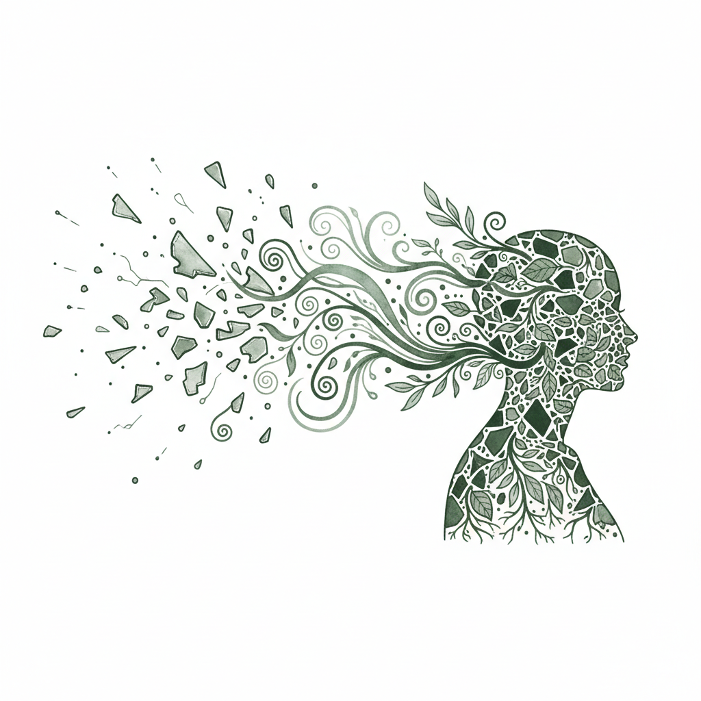 Person in peaceful meditation, experiencing transformational healing